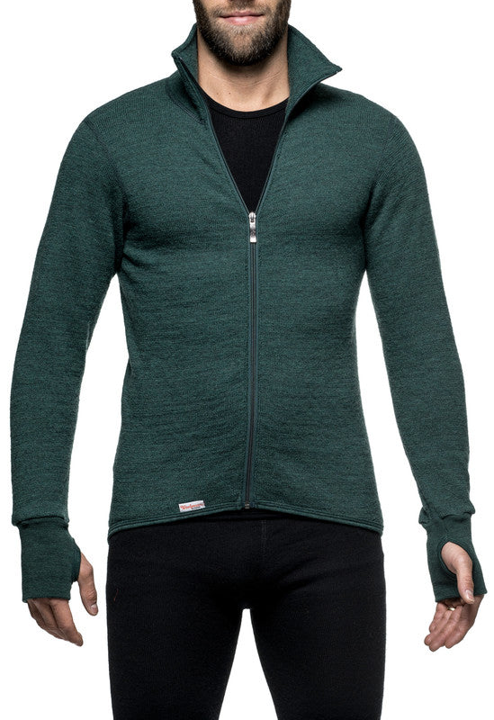 Vest / Full Zip Unisex Jacket 400 Forest Green - Woolpower - Op bestelling