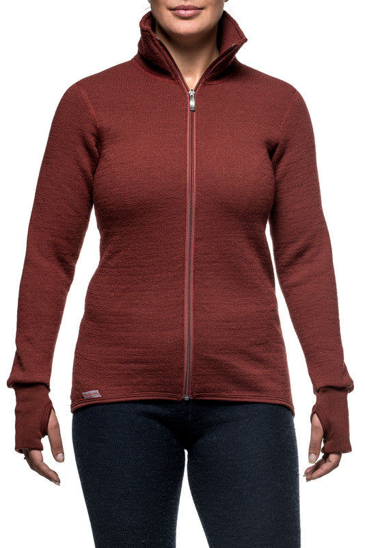 Vest / Full Zip Unisex Jacket 400 Rust Red - Woolpower - Op bestelling