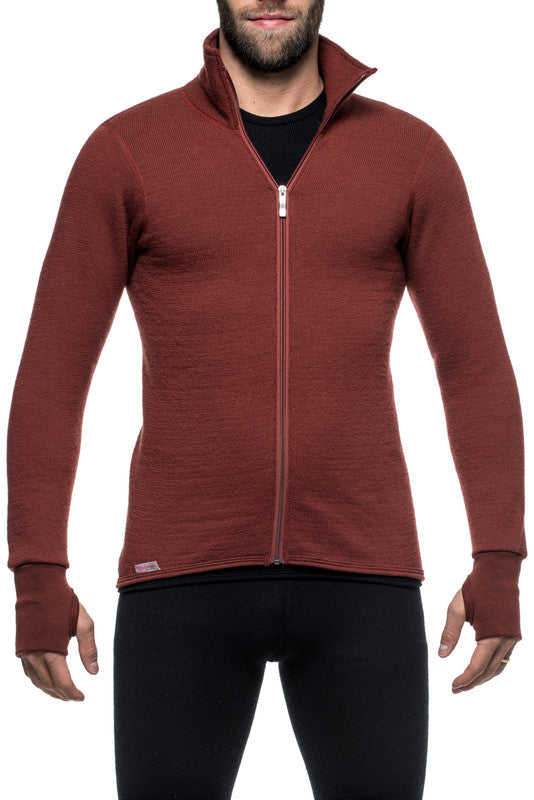 Vest / Full Zip Unisex Jacket 400 Rust Red - Woolpower - Op bestelling