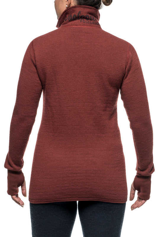 Vest / Full Zip Unisex Jacket 400 Rust Red - Woolpower - Op bestelling