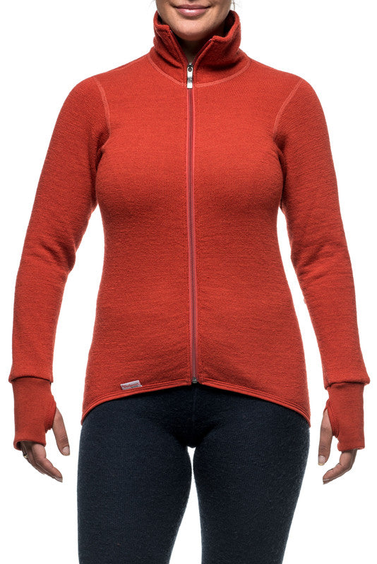 Vest / Full Zip Unisex Jacket 400 Autumn Red - Woolpower - Op bestelling