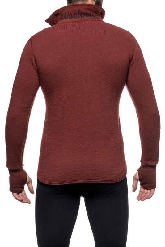 Vest / Full Zip Unisex Jacket 400 Rust Red - Woolpower - Op bestelling