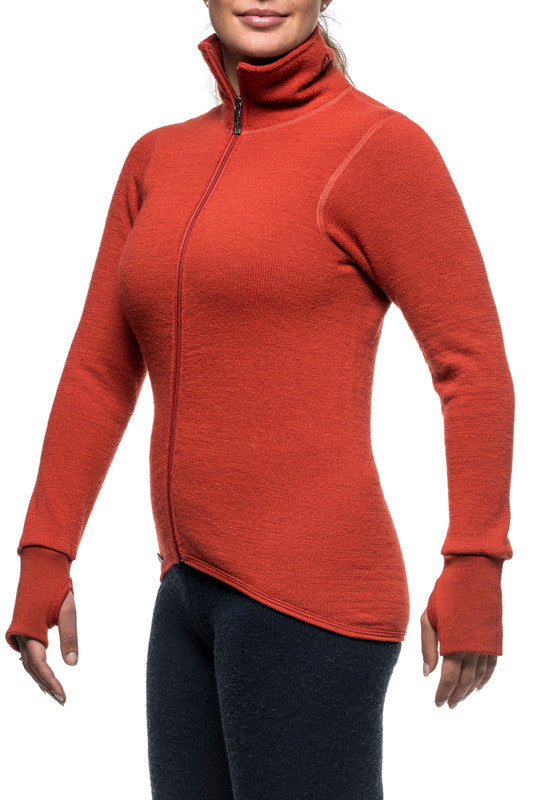 Vest / Full Zip Unisex Jacket 400 Autumn Red - Woolpower - Op bestelling