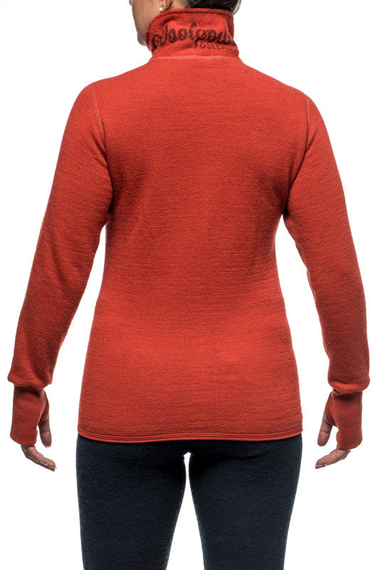 Vest / Full Zip Unisex Jacket 400 Autumn Red - Woolpower - Op bestelling