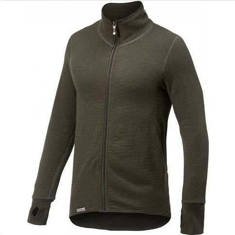 Vest / Full Zip Unisex Jacket 400 Pine Green - Woolpower - Op bestelling