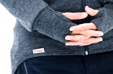 Vest / Full Zip Unisex Jacket 400 Blue - Woolpower - Op bestelling