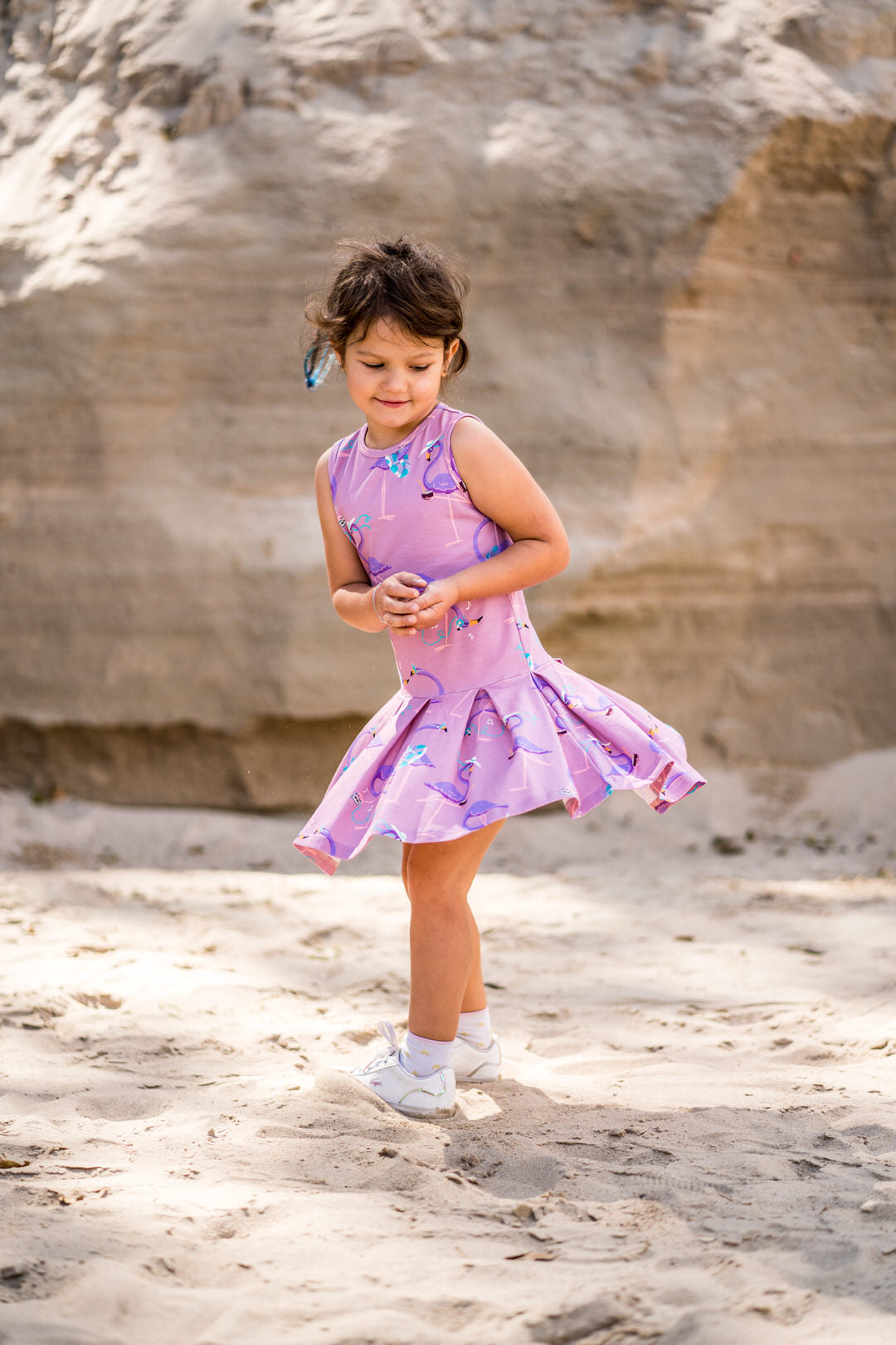 Jurk / Dress Flamingo Pink - Mullido