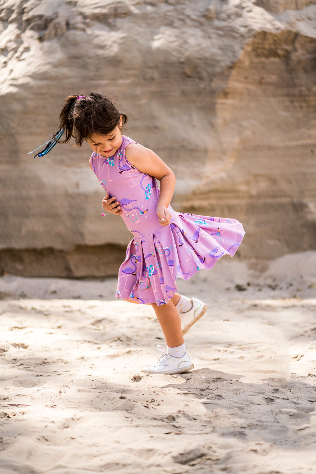 Jurk / Dress Flamingo Pink - Mullido