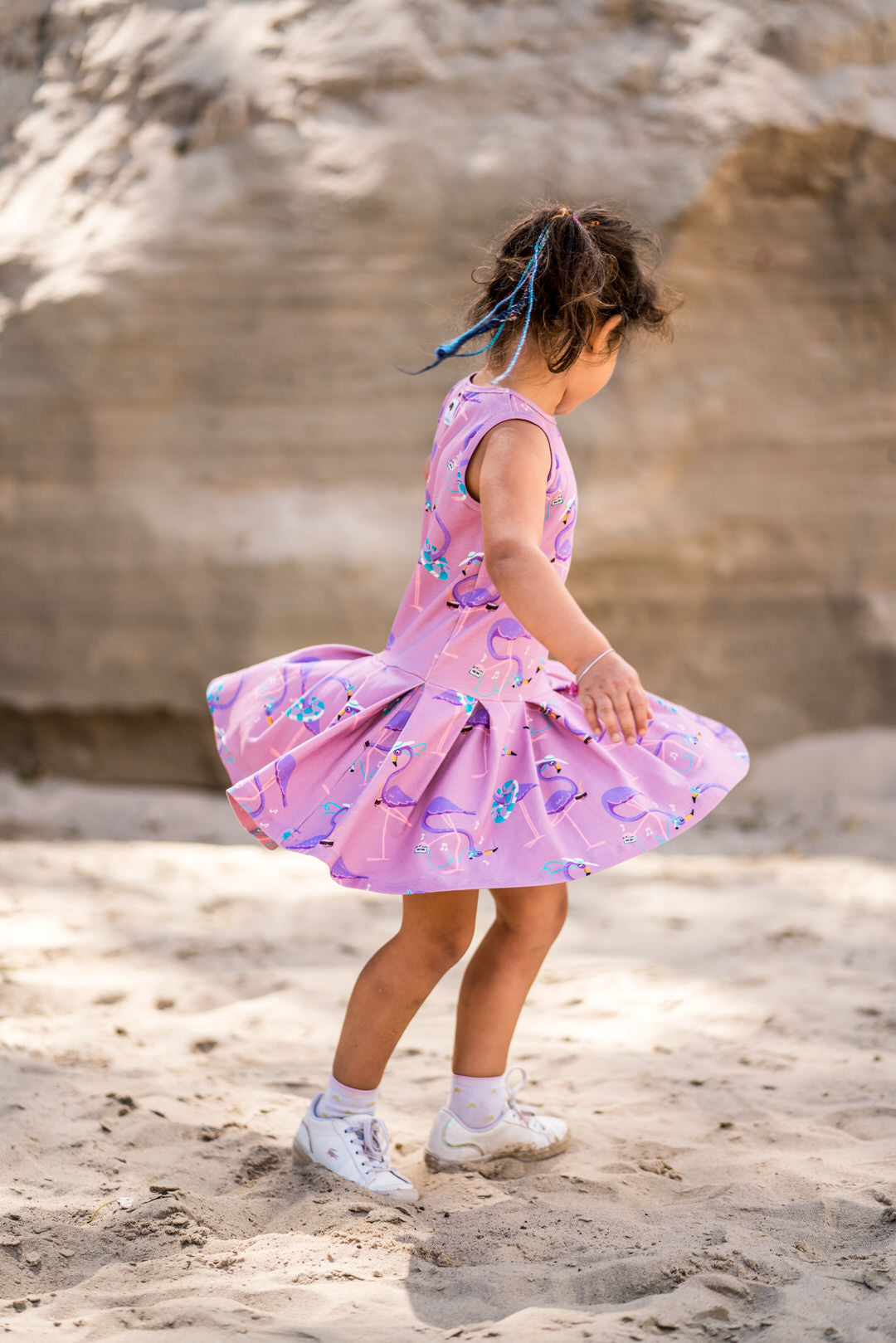 Jurk / Dress Flamingo Pink - Mullido