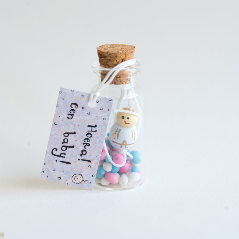 Geluksflesje Hoera een baby! – Sidedish