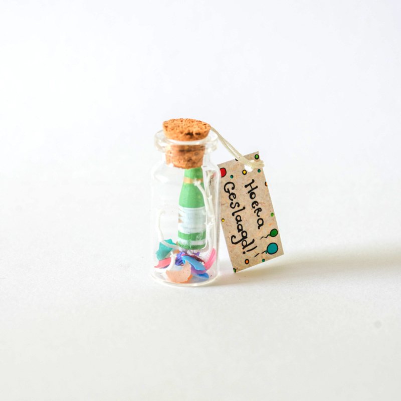 Geluksflesje Hoera Geslaagd! – Sidedish