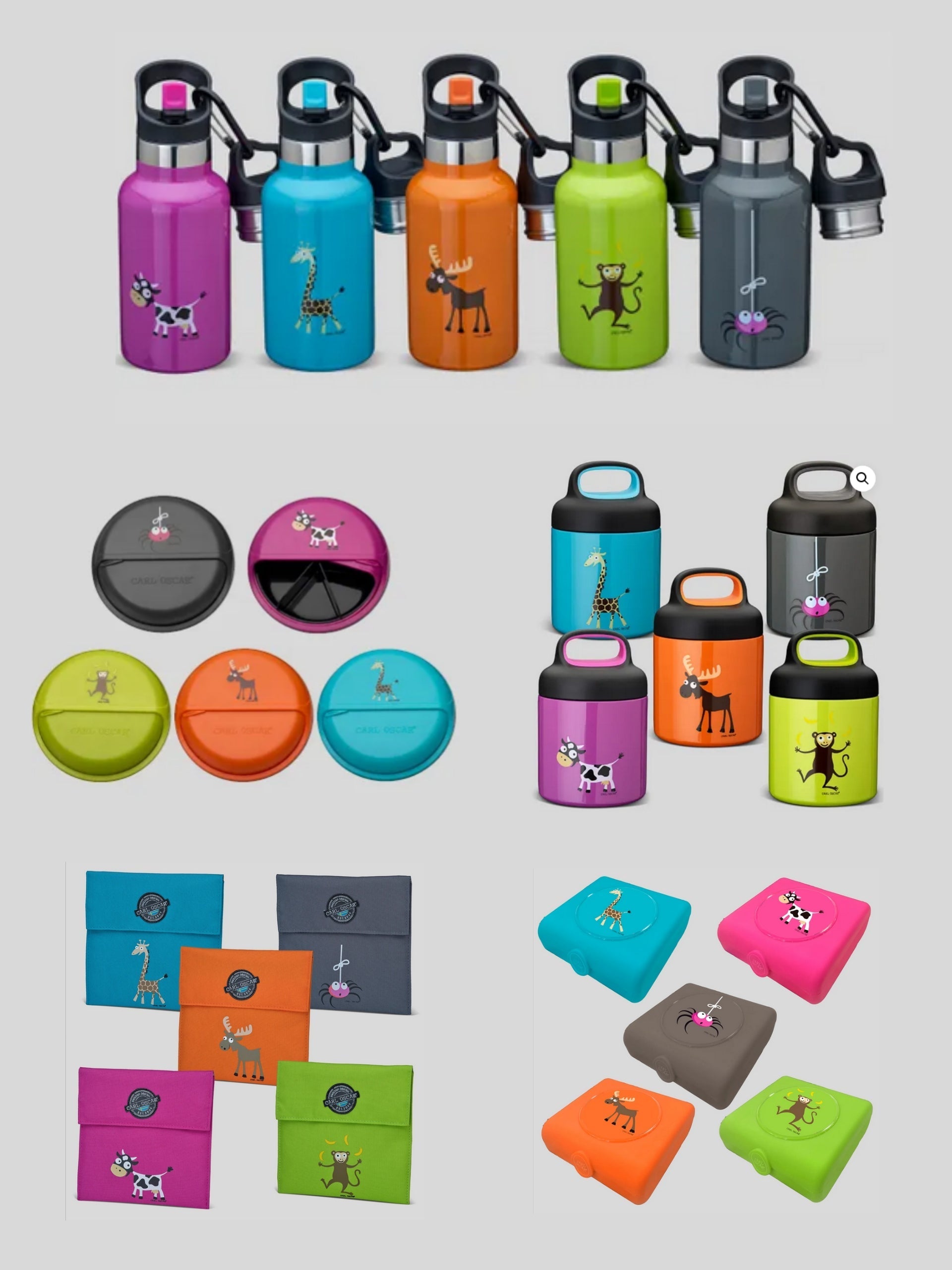 N'ice Box Kids Lunchbox met koelelement – Monkey Lime – Carl Oscar