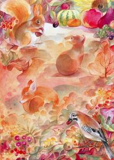 Kaart Herfstleven - Marie Laure Viriot