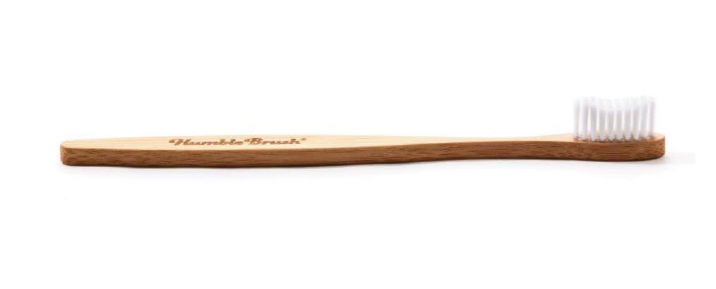Bamboe tandenborstel flat curved Soft / Medium - Humble Brush