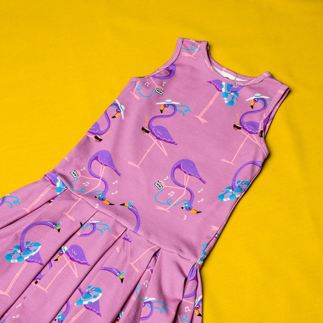 Jurk / Dress Flamingo Pink - Mullido