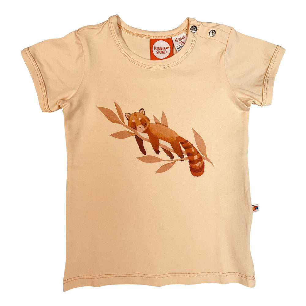 T-shirt Print Cozy Panda - Curious Stories