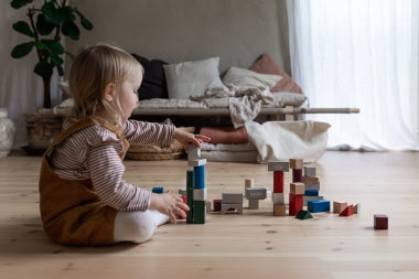 Houten bouwblokken 60 st. (Senses) - Micki