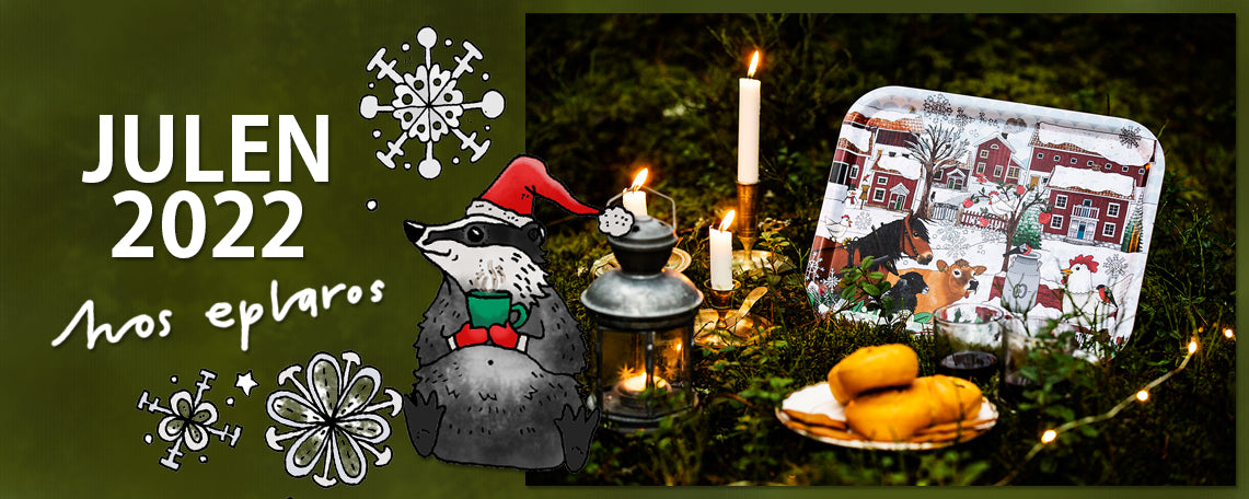 Dienblad / TRAY / Bricka i björk 36x28 cm - Jul i Äpplarum – Eplaros