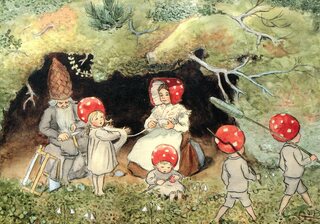 Tomtebobarnen / Kabouterfamilie - Elsa Beskow – K. Hjelm Förlag
