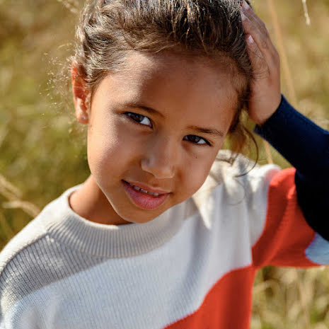 Trui Kelly Knit Sweater Navy Mix Stripe (t/m 164) – EBBE Sweden