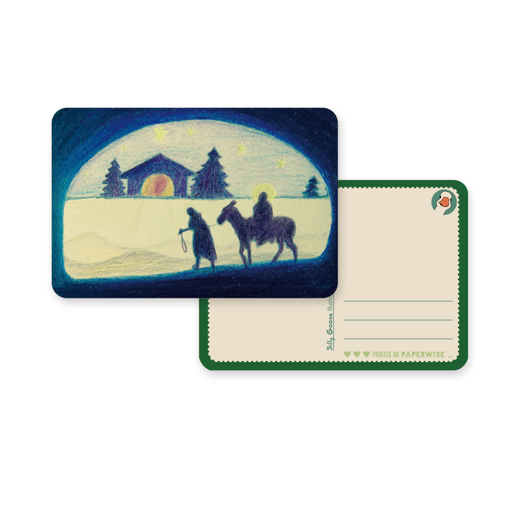 Kerstkaart Bethlehem - Silly Goose