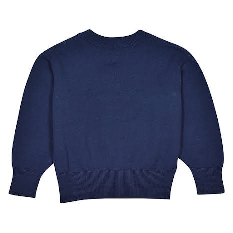 Trui Kory Knit Sweater Navy Green (t/m 152) – EBBE Sweden