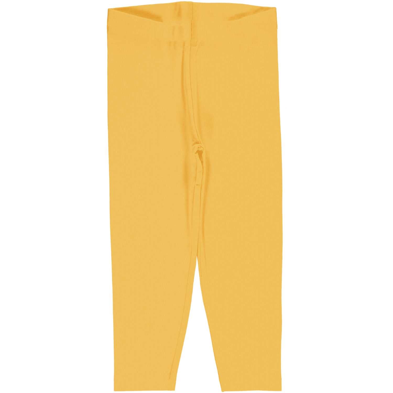 Leggings 3/4 Cropped Solid YELLOW SUN - Maxomorra