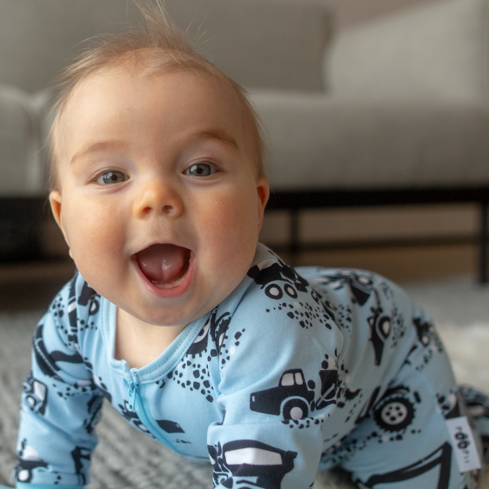 Jumpsuit LULLA Machines Light Blue – Paapii Design