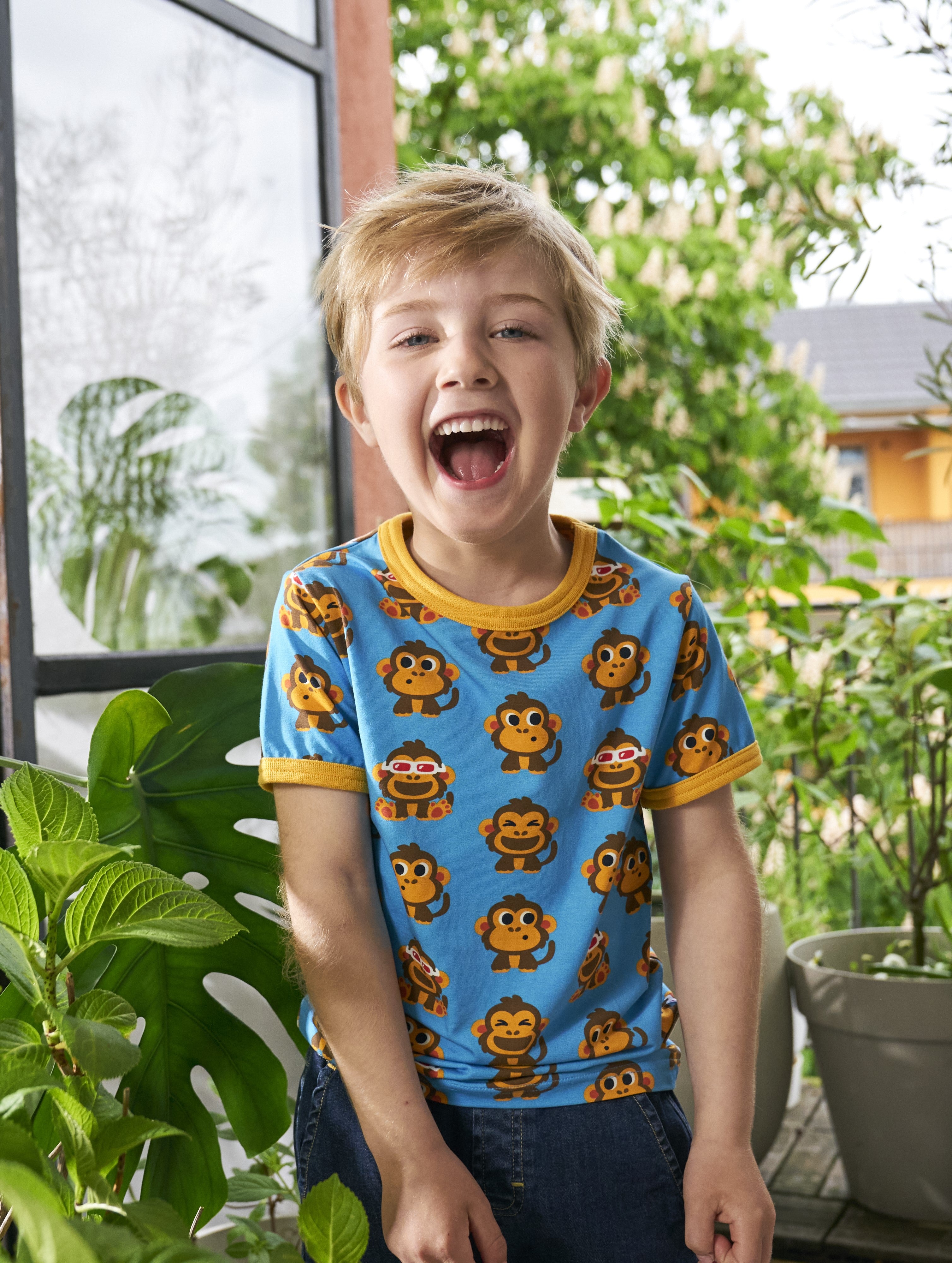 T-shirt SS Party Monkey - Maxomorra