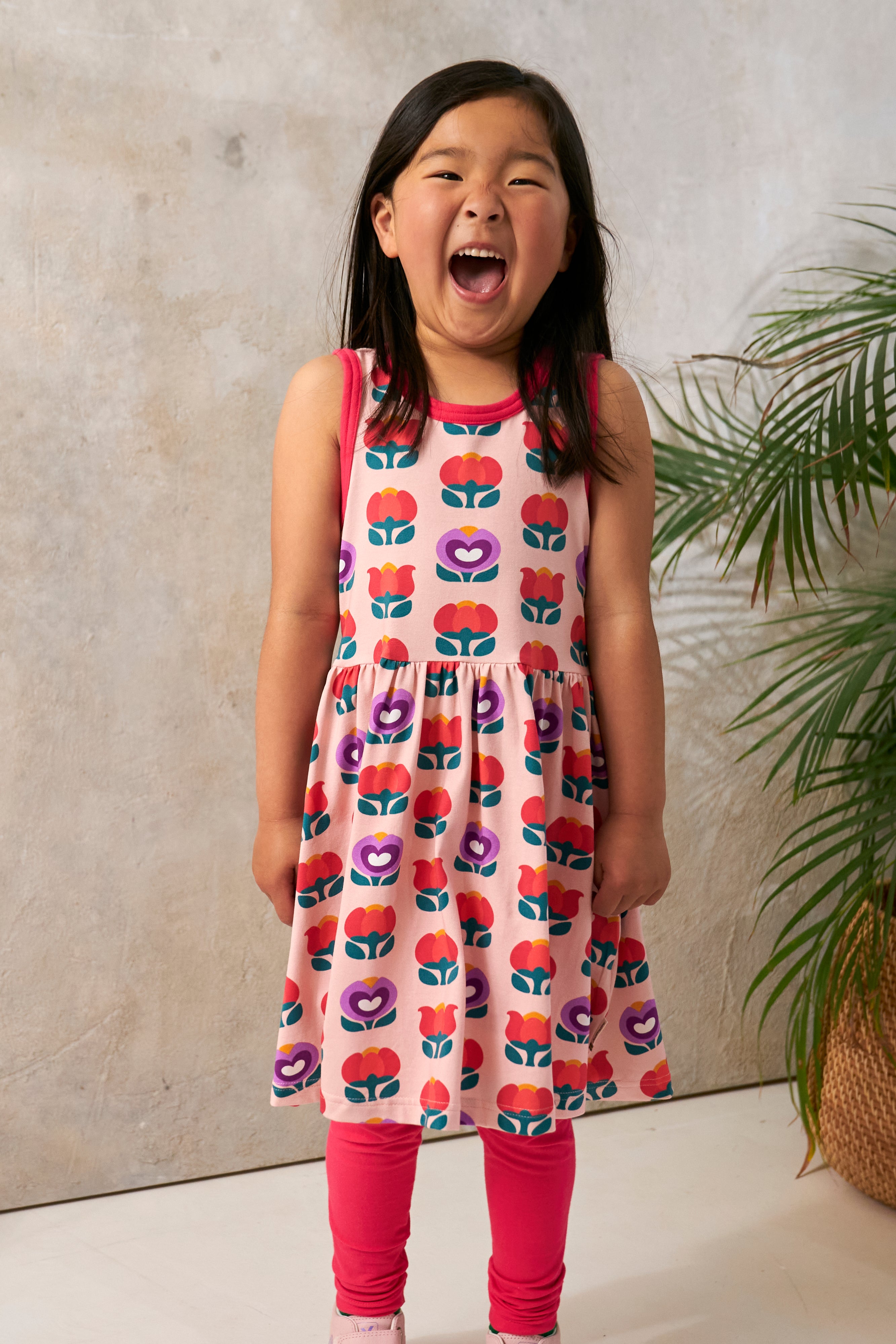 Jurk / Dress Spin NS Picnic Tulip - Maxomorra