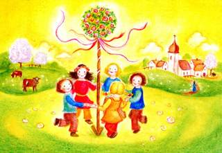 Kaart Mei / Meiboom - Heike Stinner