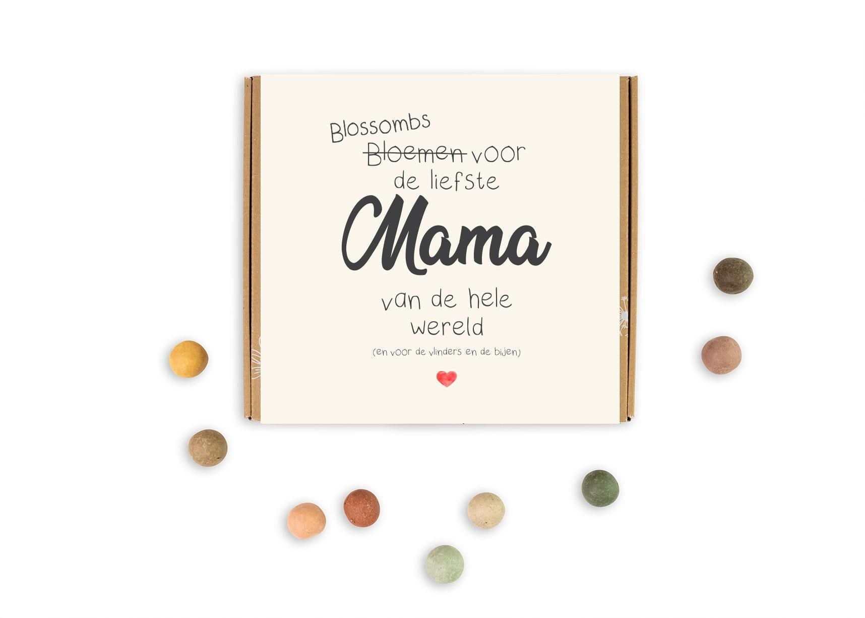 Zaadbommetjes Giftbox Medium “voor de liefste mama” - Blossombs