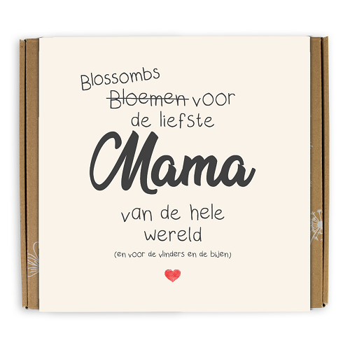 Zaadbommetjes Giftbox Medium “voor de liefste mama” - Blossombs