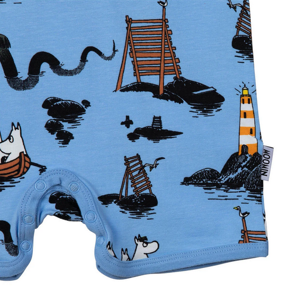 Sea Playsuit pale blue – Moomin