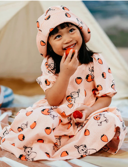 Jurk Strawberry Dress pink – Moomin