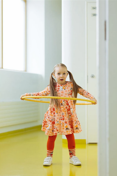 Jurk Wallpaper Dress pink – Moomin