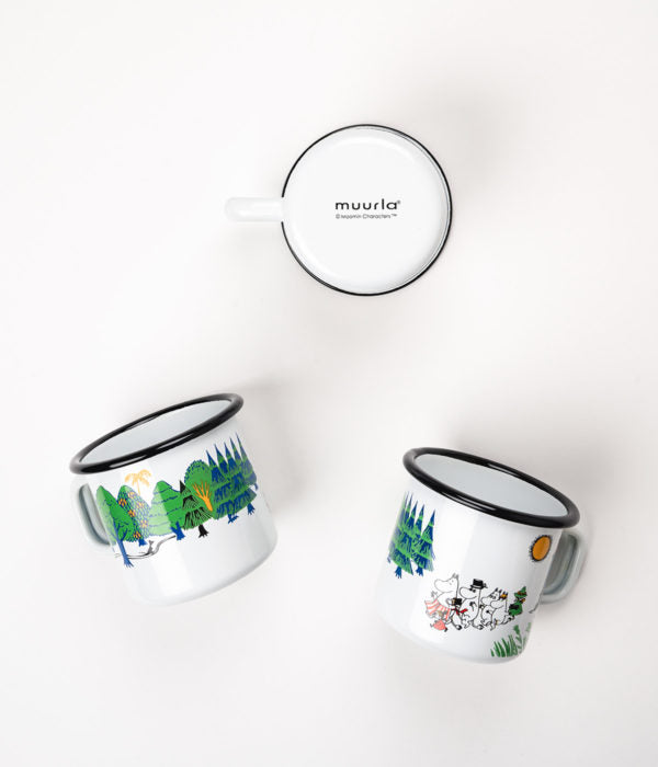 Moomin enamel mug Moomin Valley 3,7dl – Muurla