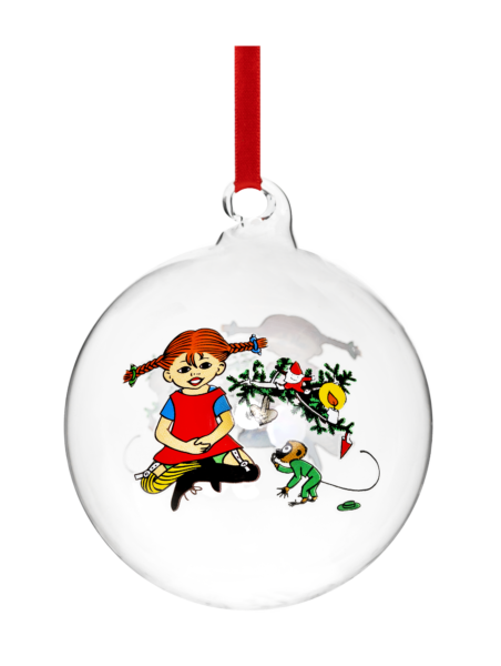 Pippi Langkous decoration ball Pippi Longstocking 9cm – Muurla