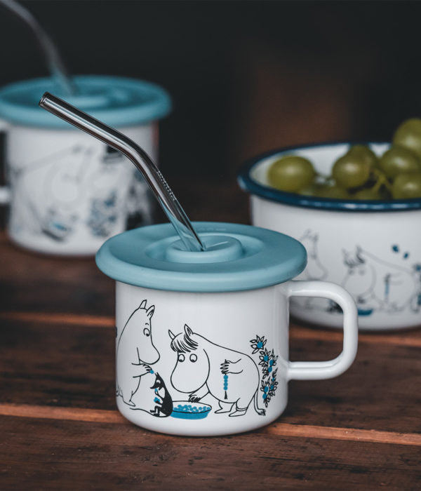 Rietjes Glass straws 4 pcs + brush for cleaning – Muurla