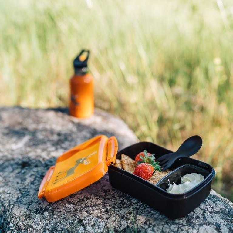 N'ice Box Kids Lunchbox met koelelement – Moose Orange – Carl Oscar