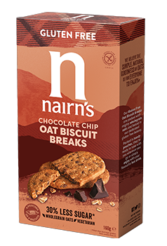 Biscuit breaks oat & chocolate chip (glutenvrij & vegan) - Nairn's