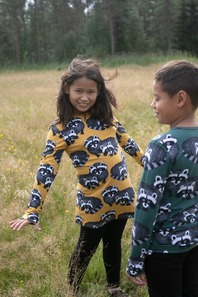 Tuniek VIENO Tunic Raccoon Ochre Grey 86 t/m 122 – Paapii Design