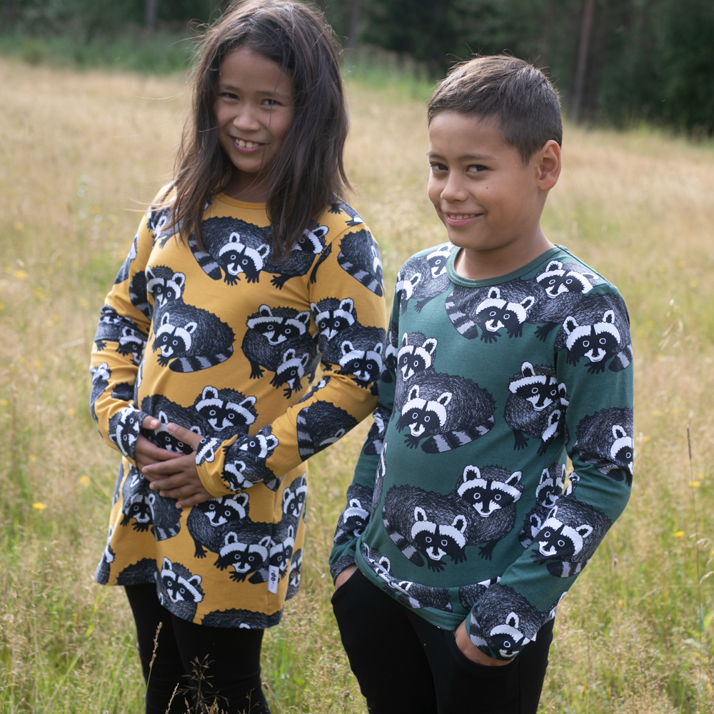 Tuniek VIENO Tunic Raccoon Ochre Grey 86 t/m 122 – Paapii Design