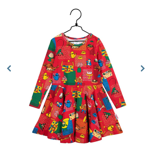 Jurk Trombone Dress Dark Red – Pippi Langkous