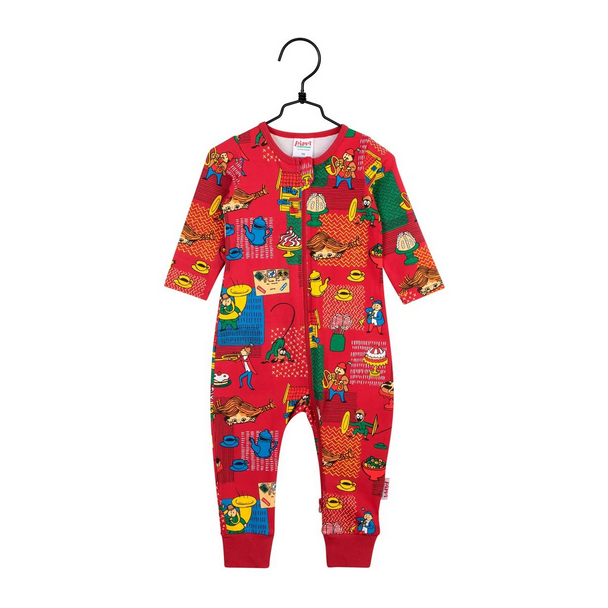 Rompersuit Trombone Pyjamas dark red – Pippi Langkous