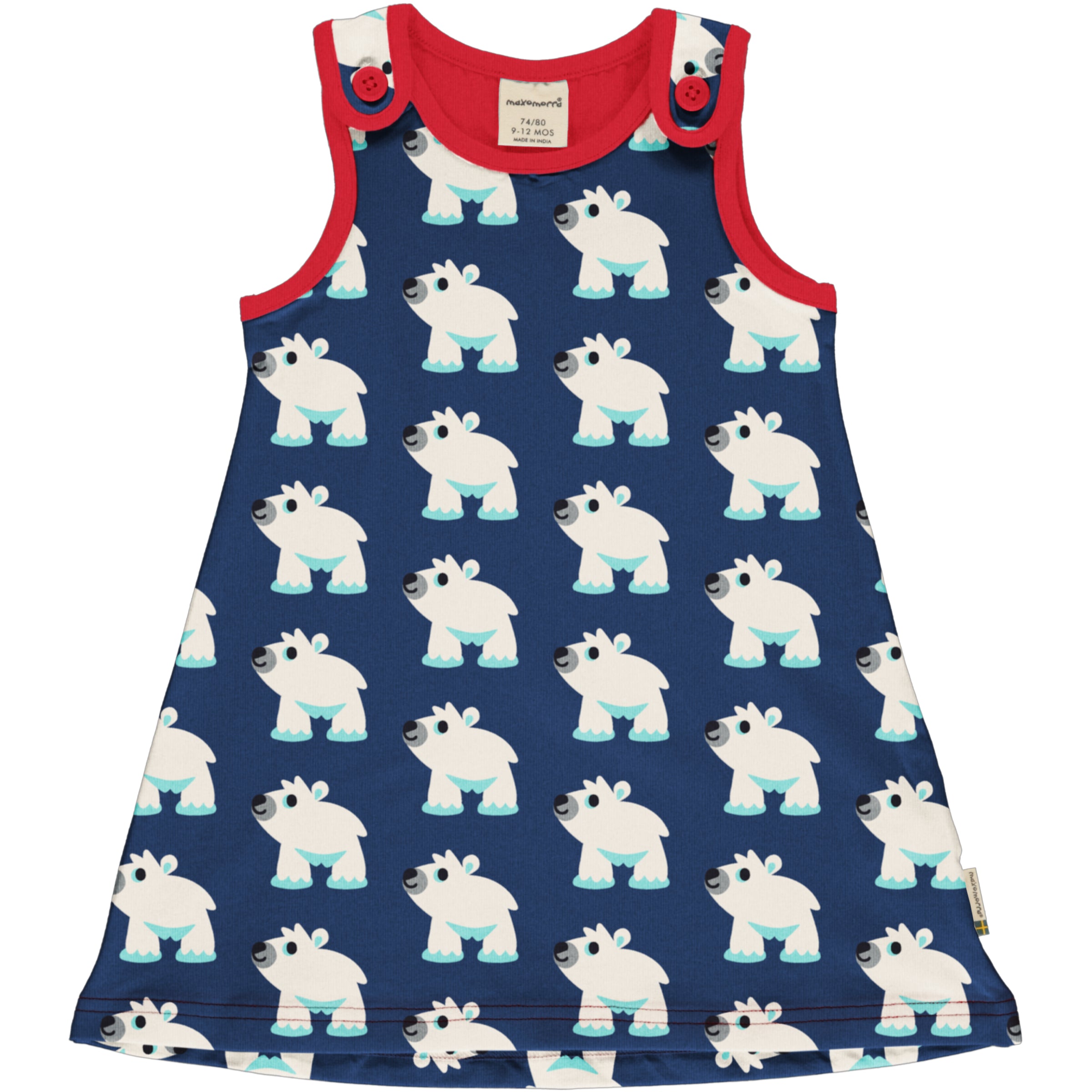 Jurk / Playdress Polar Bear - Maxomorra