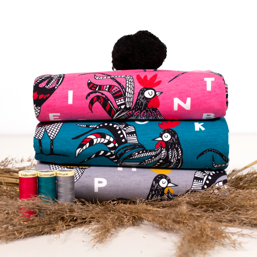 Tuniek Nelli Rooster Grey-Ochre 128 / 164 – Paapii Design