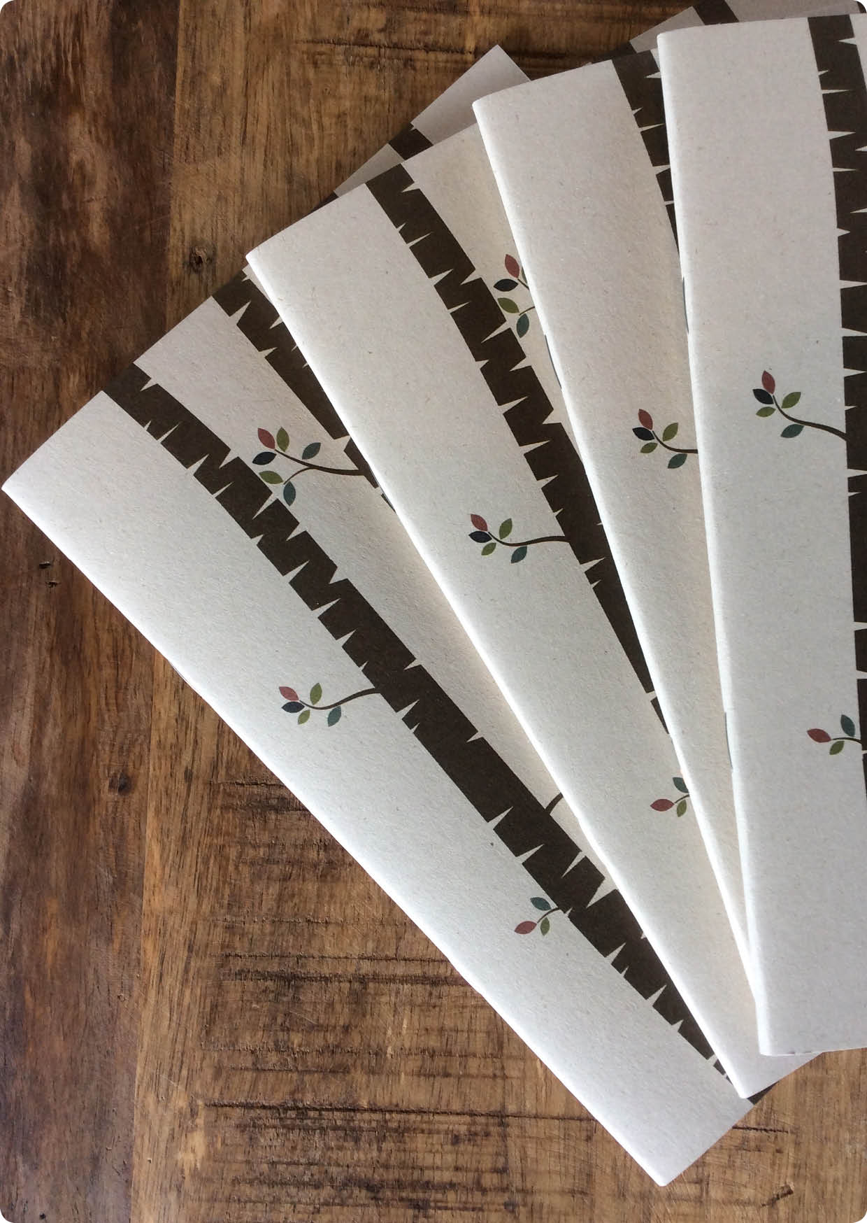 Organic schrift A5 met boomprint – Zintenz Organic Cards