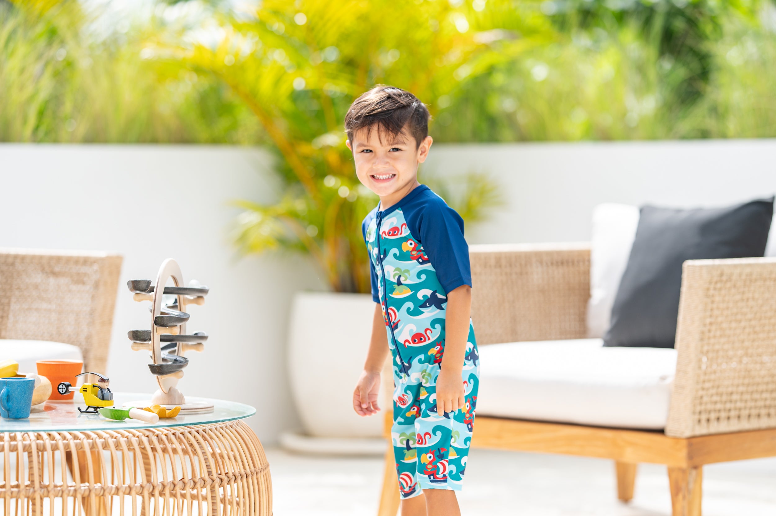 Zwemsuit Surf Suit Tropical Ocean - Maxomorra