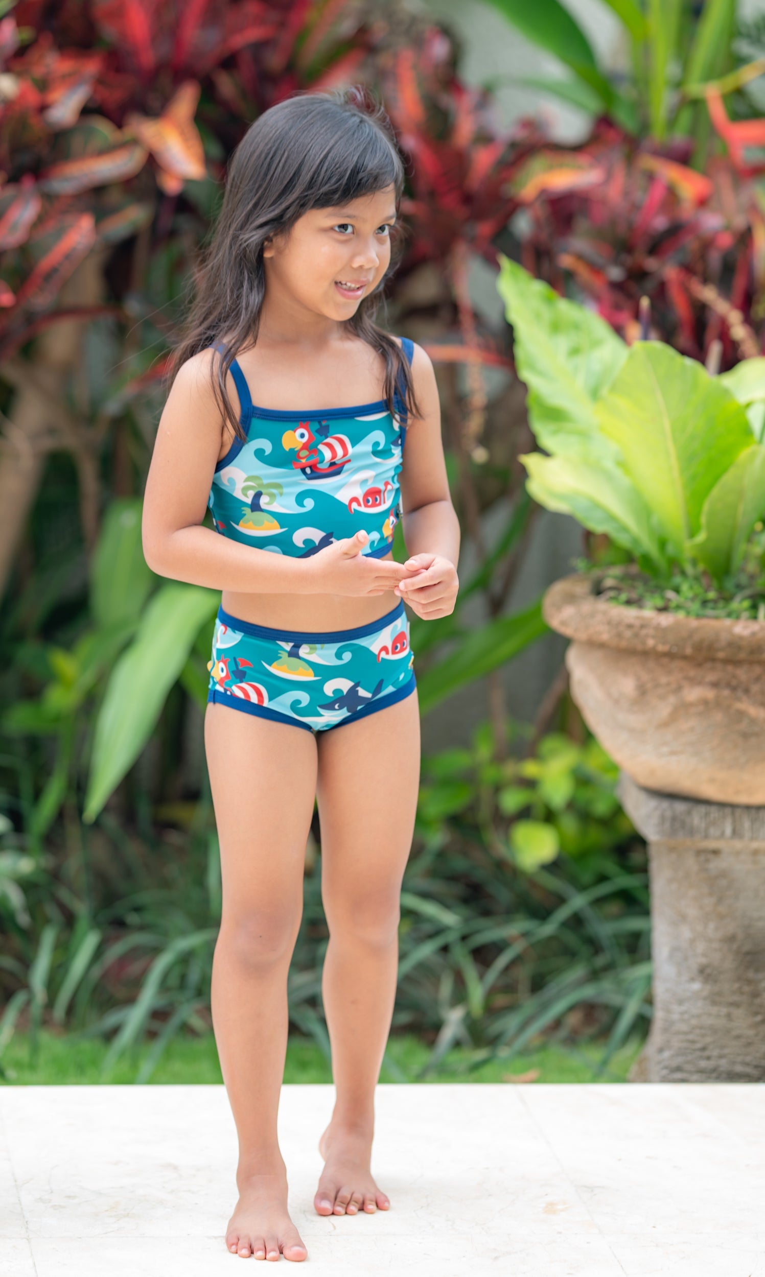 Zwemtop Bikini Top Tropical Ocean - Maxomorra